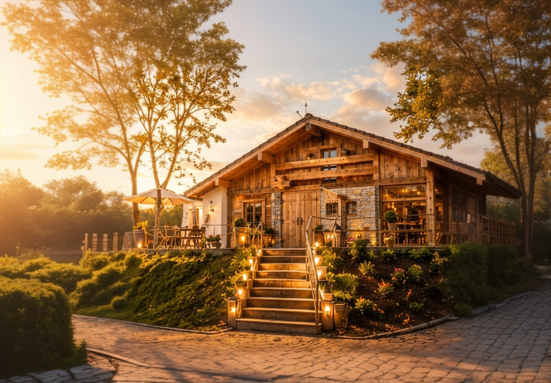 La Vida Almhütte Außenansicht